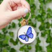 Blue Butterfly Pendant Schlüsselanhänger (Hand)