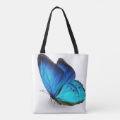 Blue Butterfly Personalisiert Tasche (Rückseite)