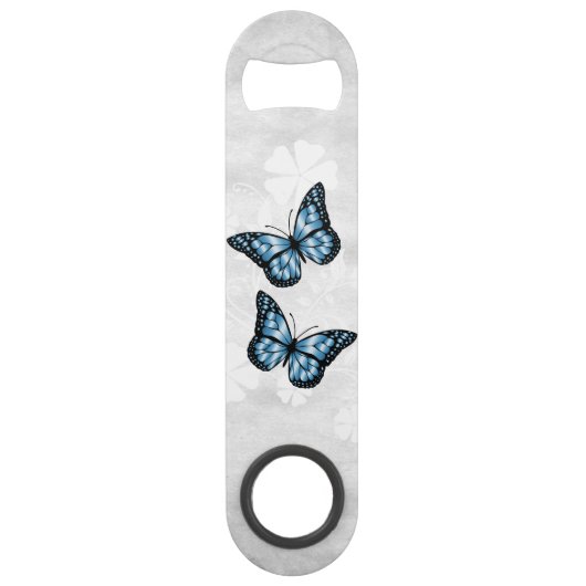 Blue Butterfly Personalisierter Bar Key (Rückseite)