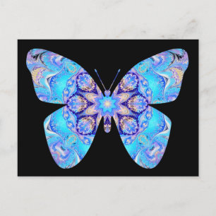 Blue Butterfly Postcard Postkarte