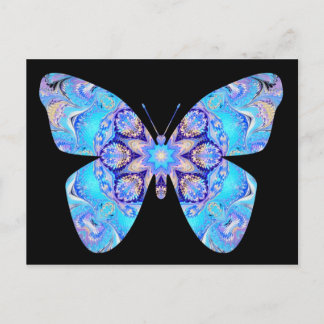 Blue Butterfly Postcard Postkarte