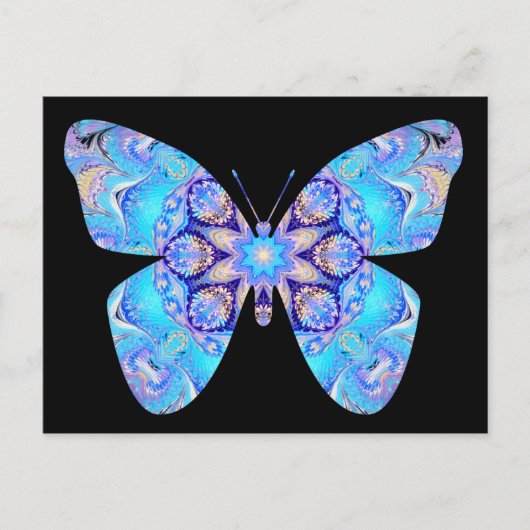 Blue Butterfly Postcard Postkarte (Vorderseite)