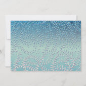 Blue Butterfly Quinceañera Save The Date (Rückseite)