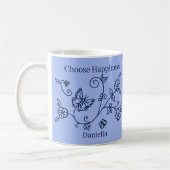 Blue Butterfly Reminder Mug Kaffeetasse (Links)