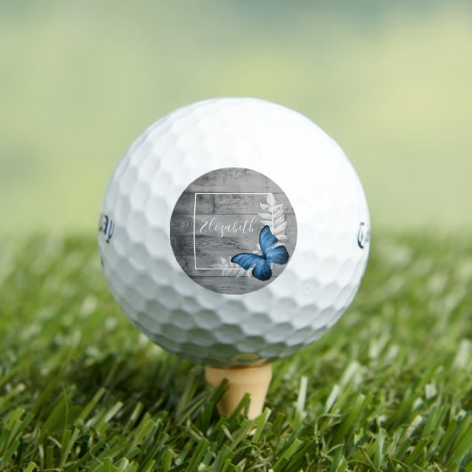 Blue Butterfly Rustikale Golf Balls Golfball (Insitu T-Shirt)