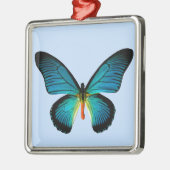 Blue Butterfly Square Ornament (Links)