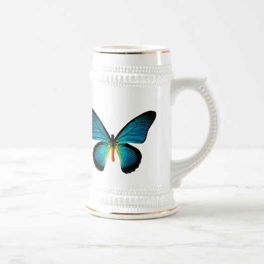 Blue Butterfly Stein Bierglas (Rechts)