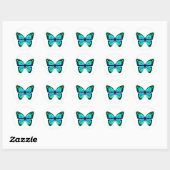 Blue Butterfly Sticker (Blatt)