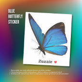 Blue Butterfly Sticker