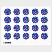 Blue Butterfly Stickers (Blatt)