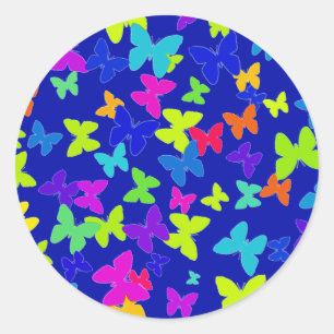 Blue Butterfly Stickers