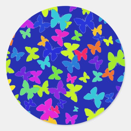 Blue Butterfly Stickers (Vorderseite)