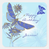 Blue Butterfly Stickers (Vorderseite)
