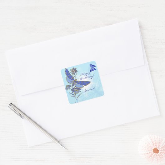 Blue Butterfly Stickers (Umschlag)