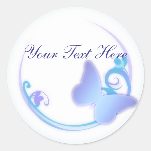 Blue Butterfly Stickers (Vorderseite)