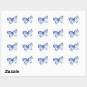 Blue Butterfly Stickers (Blatt)