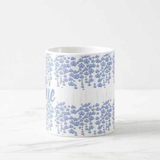 Blue Butterfly Swarm Custom Kaffeetasse (Mittel)