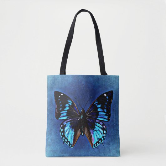 Blue Butterfly Tasche (Vorderseite)