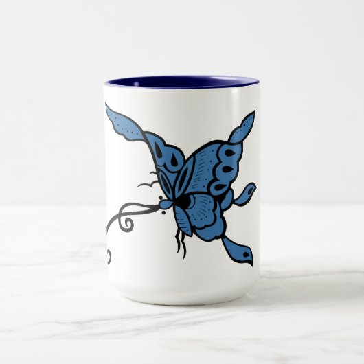 Blue Butterfly Tasse (Zentrum)