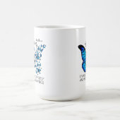 Blue Butterfly Tasse, inspirierendes Zitat Kaffeetasse (Mittel)
