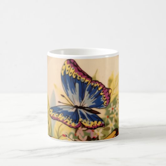 Blue-Butterfly-Tasse Kaffeetasse (Mittel)