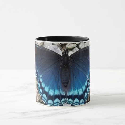 Blue-Butterfly-Tasse Tasse (Zentrum)