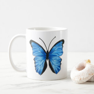 Blue Butterfly Tee Tasse