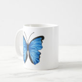 Blue Butterfly Tee Tasse (Vorderseite Links)