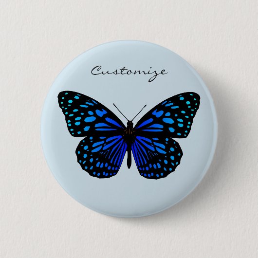 Blue Butterfly Thunder_Cove Button (Vorderseite)