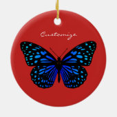 Blue Butterfly Thunder_Cove Keramik Ornament (Hinten)