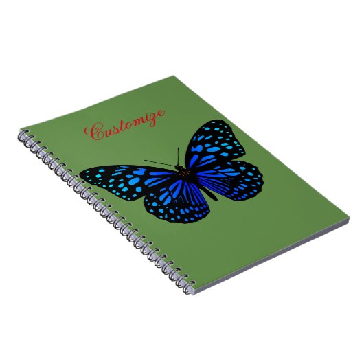 Blue Butterfly Thunder_Cove Notizblock (Rechte Seite)