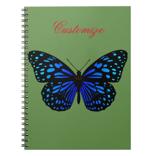 Blue Butterfly Thunder_Cove Notizblock (Vorderseite)