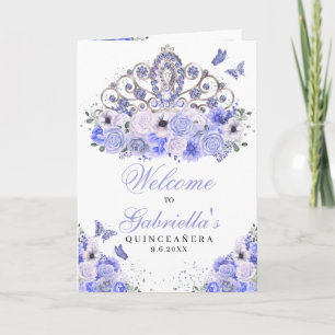 Blue Butterfly Tiara Quinceanera Programm