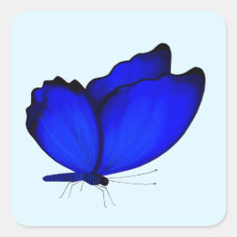 Blue Butterfly Umschlag Aufkleber