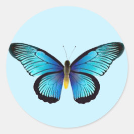 Blue Butterfly Umschlag Aufkleber