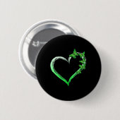 Blue Butterfly verbreitet Mental Health Aware Button (Vorne & Hinten)