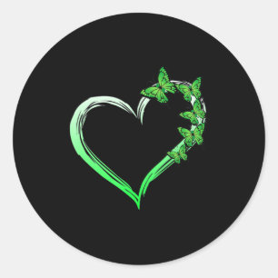 Blue Butterfly verbreitet Mental Health Aware Runder Aufkleber