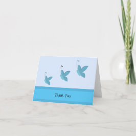 Blue Butterfly Vielen Dank Dankeskarte