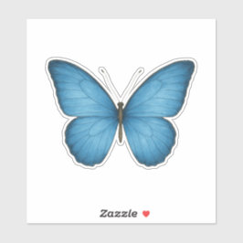 Blue Butterfly Vinyl - Elegant Nature Inspiriert Aufkleber