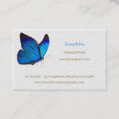 Blue Butterfly - Visitenkarte (Rückseite)
