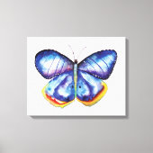 Blue Butterfly Wasserfarben Single Leinwand (Vorderseite)