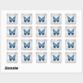 Blue Butterfly Wedding Stickers (Blatt)