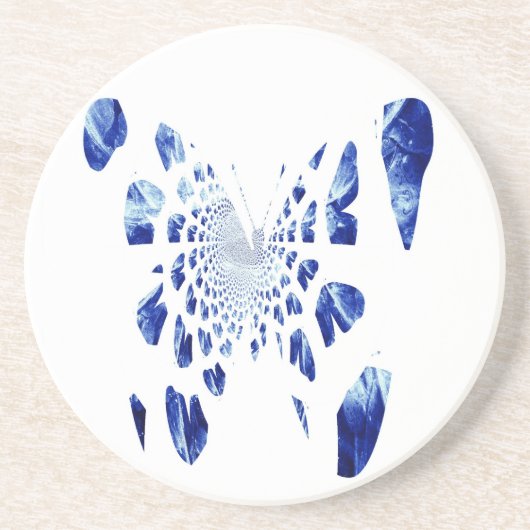 Blue Butterfly Wings Untersetzer (Vorne)