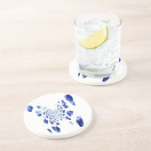 Blue Butterfly Wings Untersetzer (Seite)
