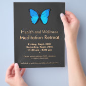 Blue Butterfly Women's Health and Wellness Flyer (Hand)