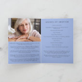 Blue Butterlfls Foto Memorial Service Program Programm (Innenseite)