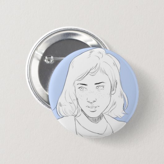 Blue Button (Vorne & Hinten)