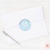 Blue Button Baby Showsticker Runder Aufkleber (Umschlag)