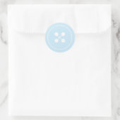Blue Button Baby Showsticker Runder Aufkleber (Tasche)