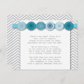 Blue Button Insert-Karte Postkarte (Vorne/Hinten)